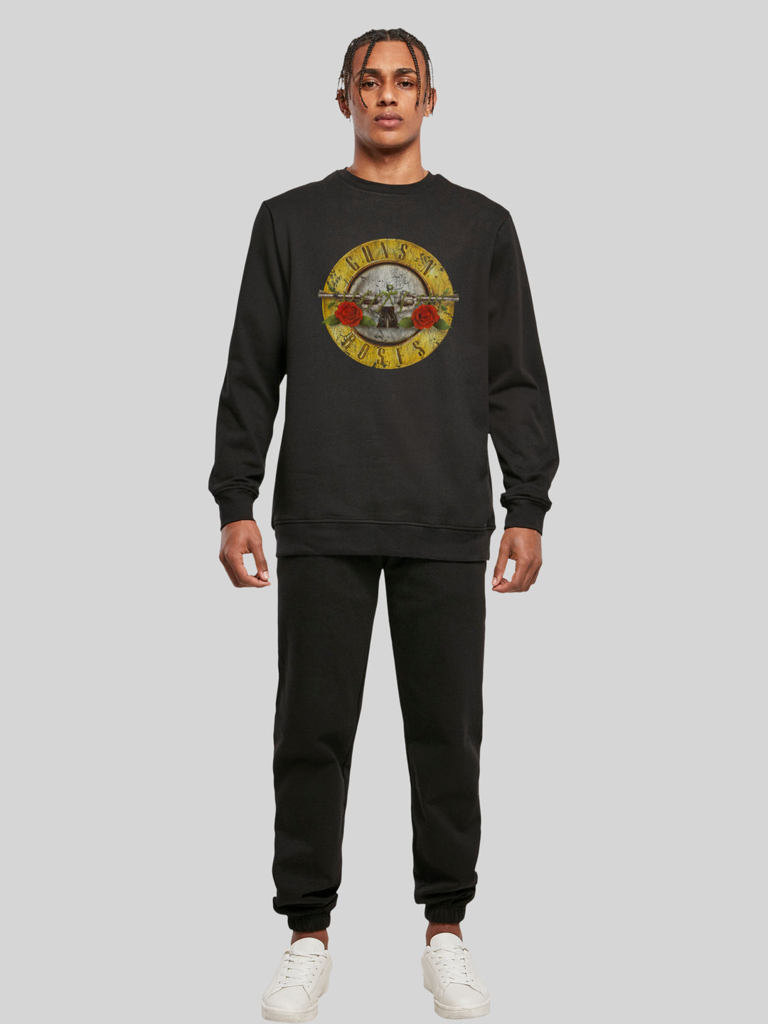 Guns 'n' Roses Sweatshirt | Vintage Classic Logo Herren | Longsleeve Sweater