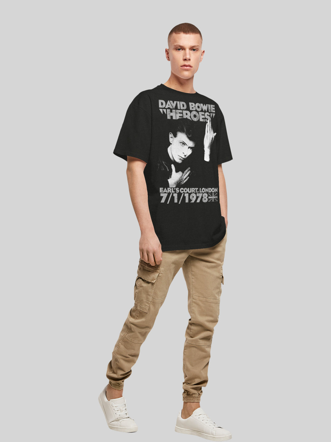 David Bowie T-Shirt | Earls Court Heroes | Oversize Heavy Herren T Shirt