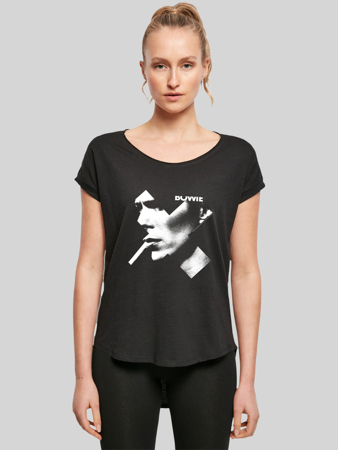 David Bowie T-Shirt | Cross Smoke | Premium Long Ladies Tee