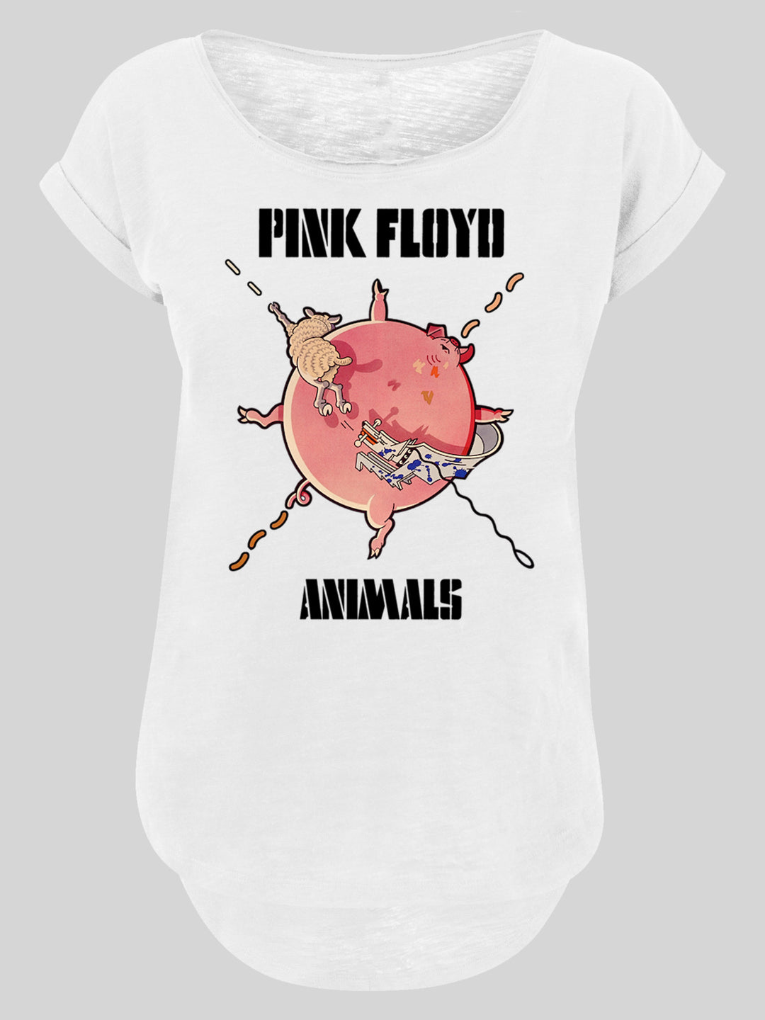 Pink Floyd T-Shirt | Fat Pig | Premium Long Ladies Tee