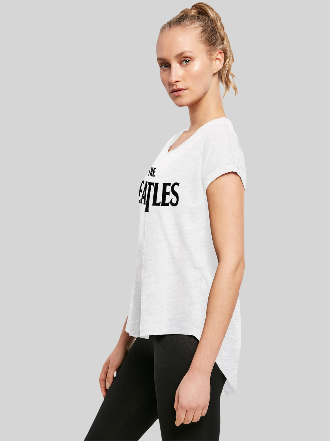 Long T-Shirt Premium Drop Beatles Tee The F4NT4STIC T Ladies – | Logo |