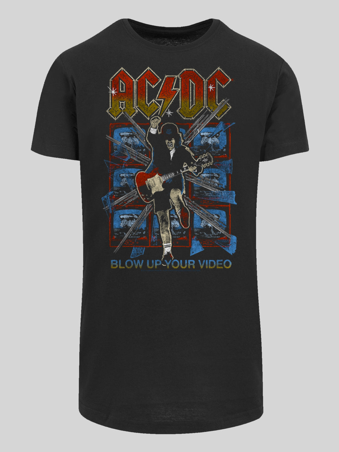 ACDC T-Shirt | Blow Up Your Video | Extra Long Herren T Shirt