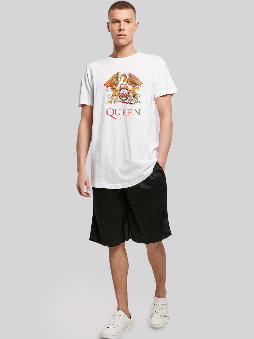 Queen T-Shirt | Classic Crest | Extra Long Herren T Shirt