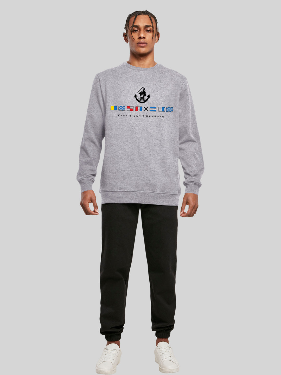 PIET | Sweatshirt Pullover Herren Seglerfahnen