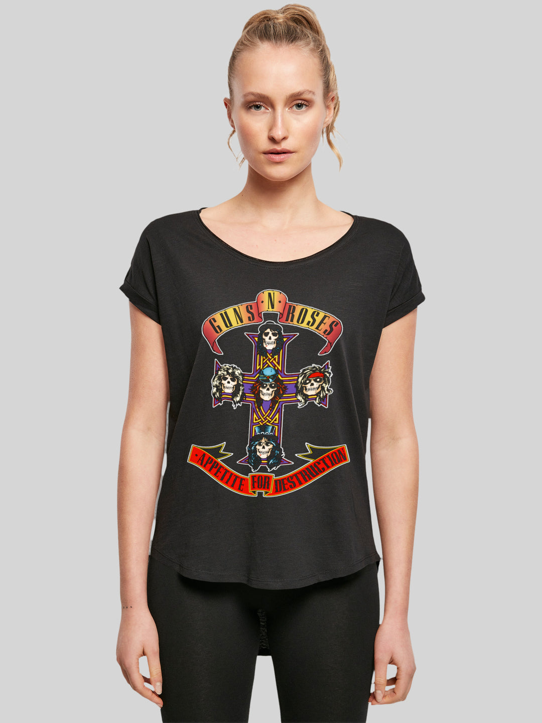 Guns 'n' Roses T-Shirt | Appetite For Destruction | Premium Long Ladies Tee