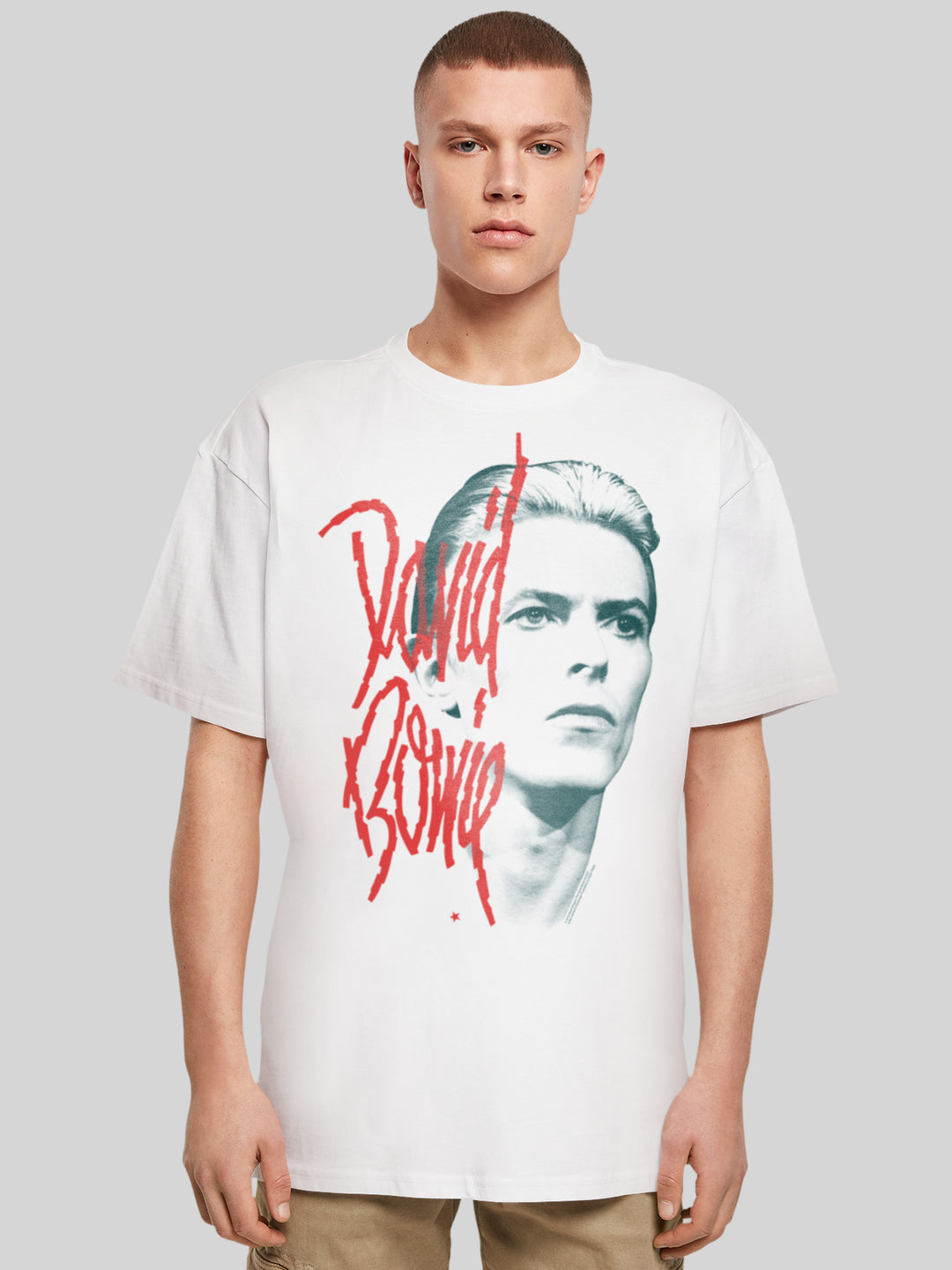David Bowie T-Shirt | Mono Stare | Oversize Heavy Herren T Shirt