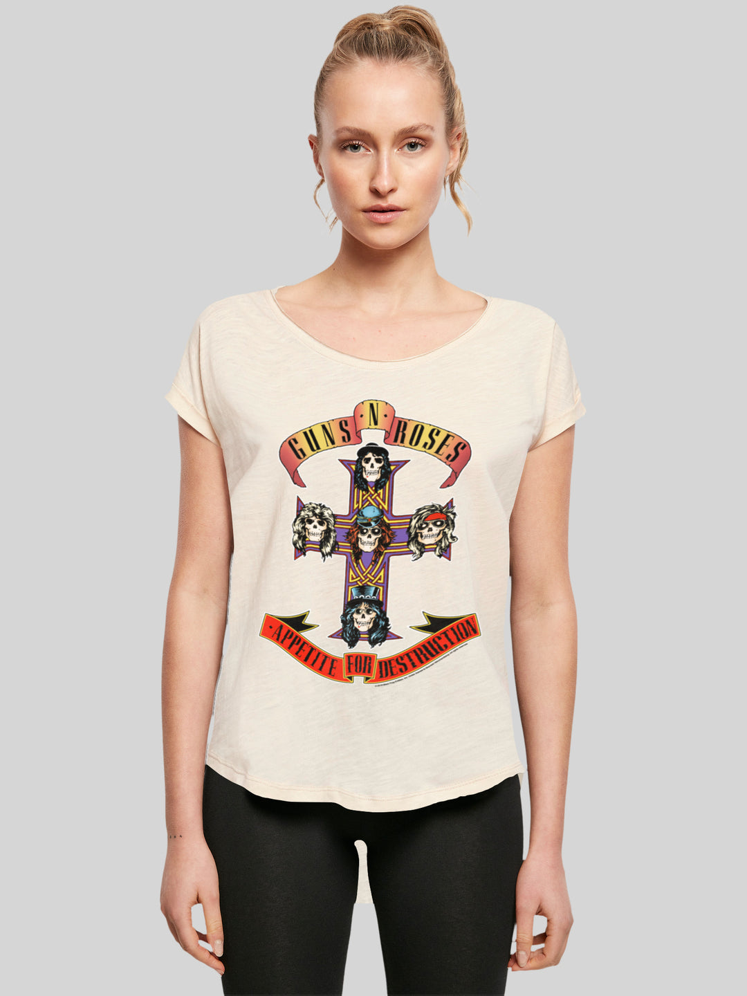 Guns 'n' Roses T-Shirt | Appetite For Destruction | Premium Long Ladies Tee