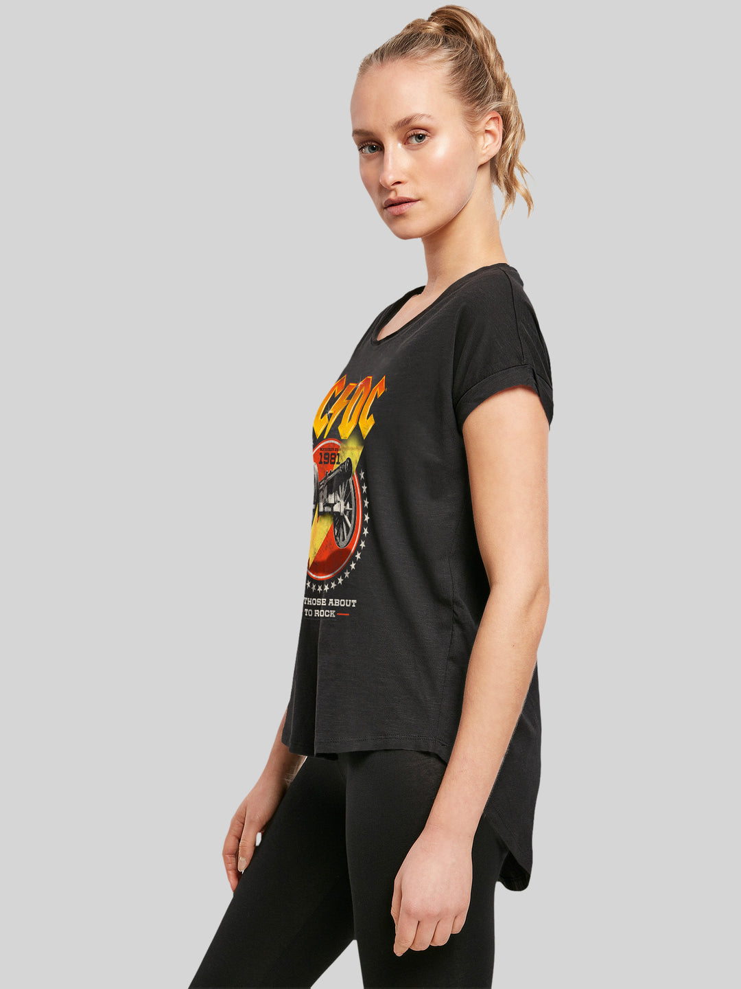 ACDC T-Shirt | For Those About To Rock 1981 | Premium Long Ladies Tee