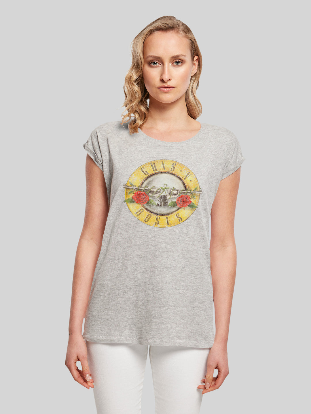 Guns 'n' Roses T-Shirt | Vintage Classic Logo | Premium Short Sleeve Ladies Tee