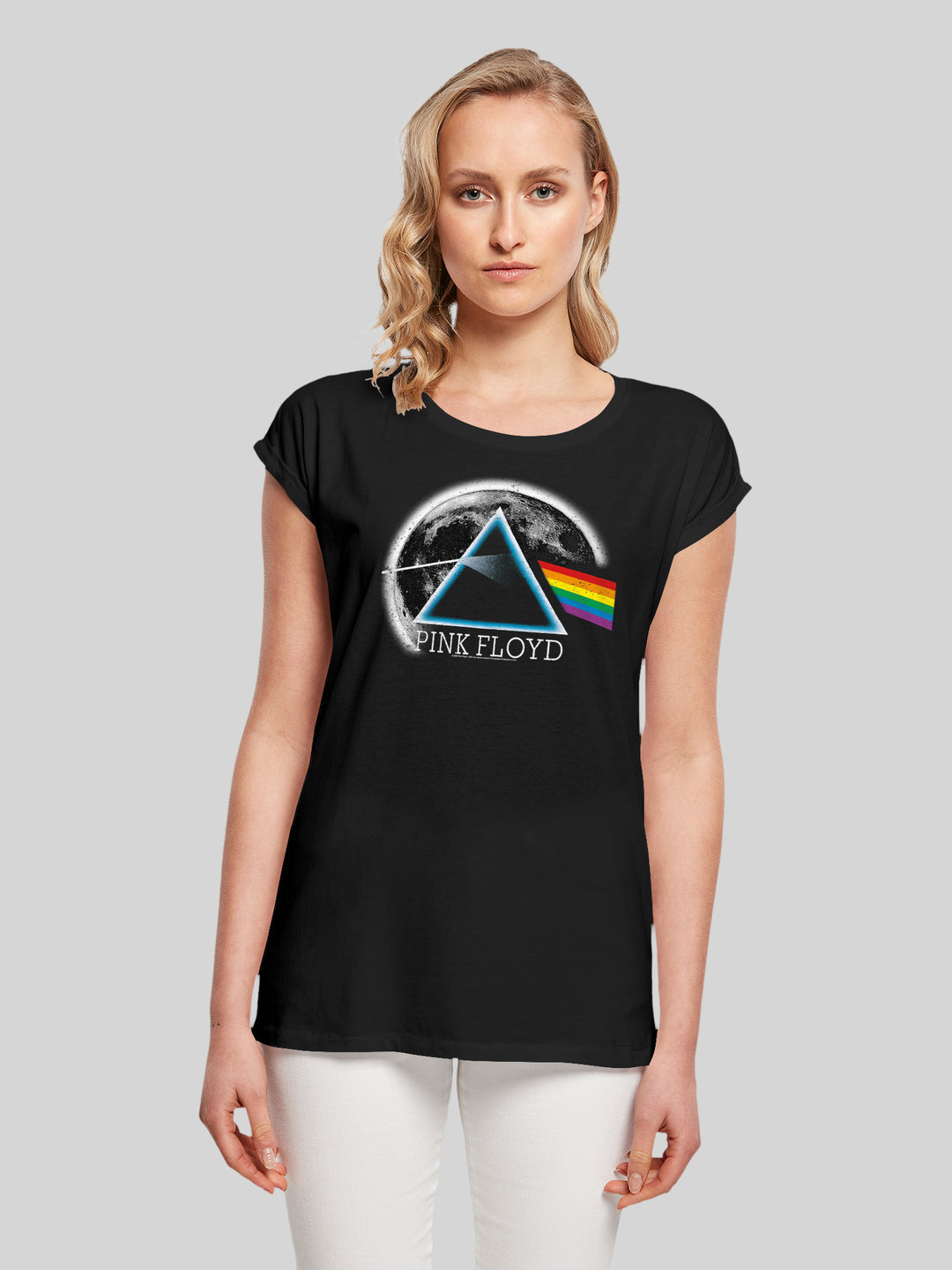 Pink Floyd T-Shirt | Dark Side of The Moon | Premium Kurzarm Damen T Shirt