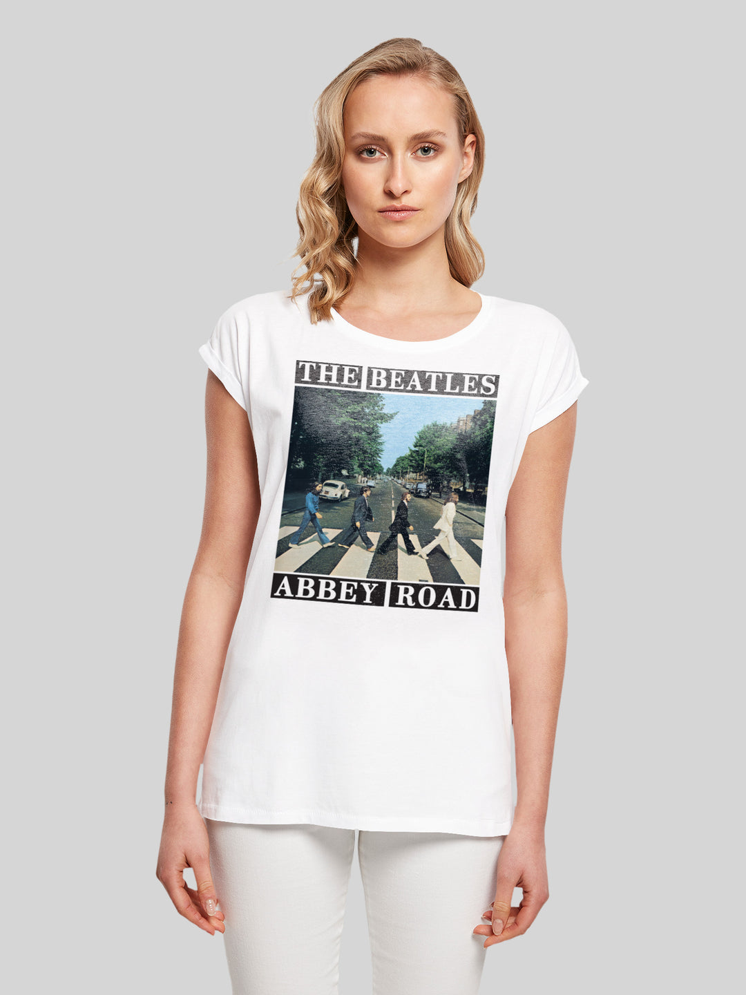 T-Shirt – Beatles Short The Premium | Abbey | F4NT4STIC Ladies Sleeve Road Tee
