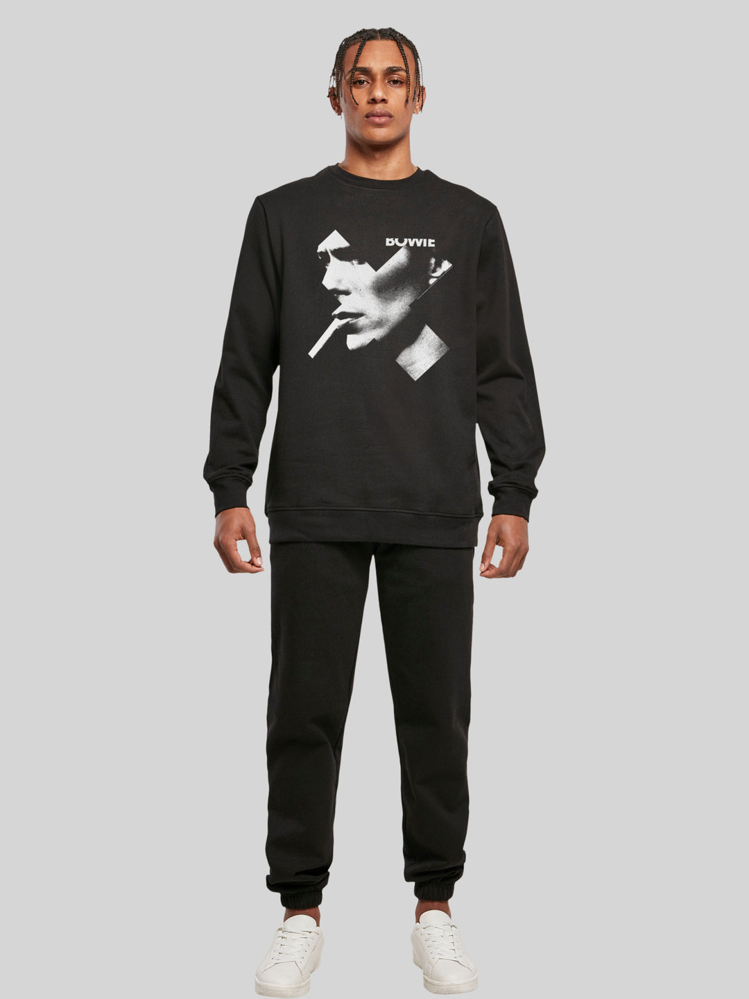 David Bowie Sweatshirt | Cross Smoke Herren | Longsleeve Sweater