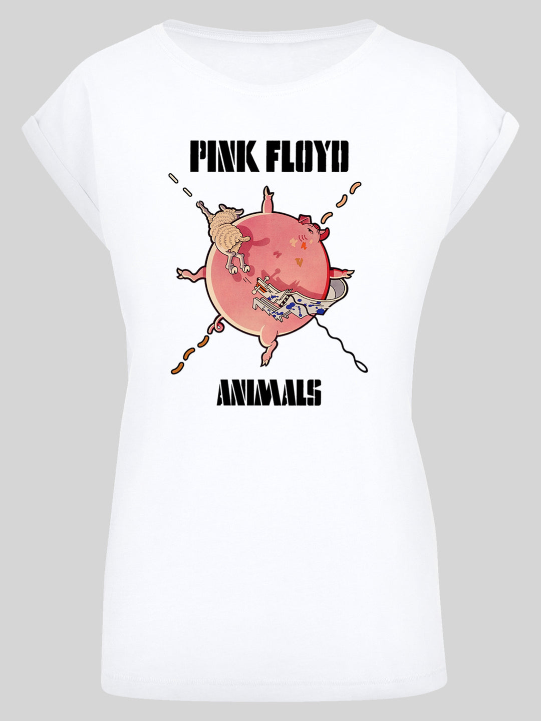 Pink Floyd T-Shirt | Fat Pig | Premium Kurzarm Damen T Shirt