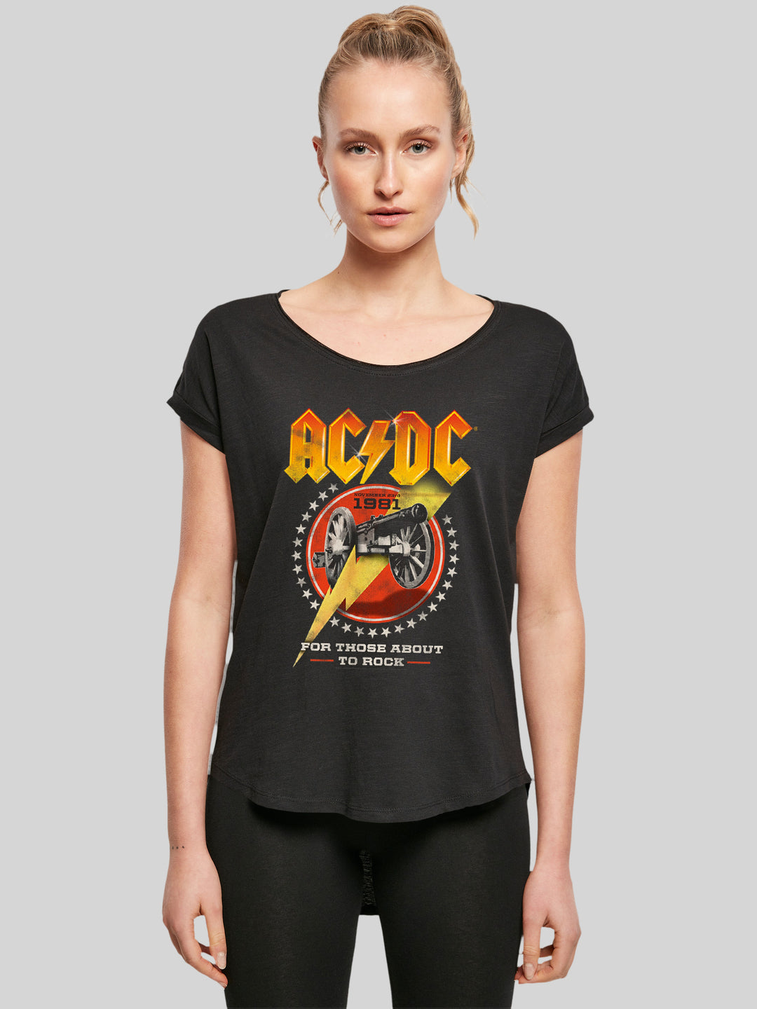 ACDC T-Shirt | For Those About To Rock 1981 | Premium Long Damen T Shirt