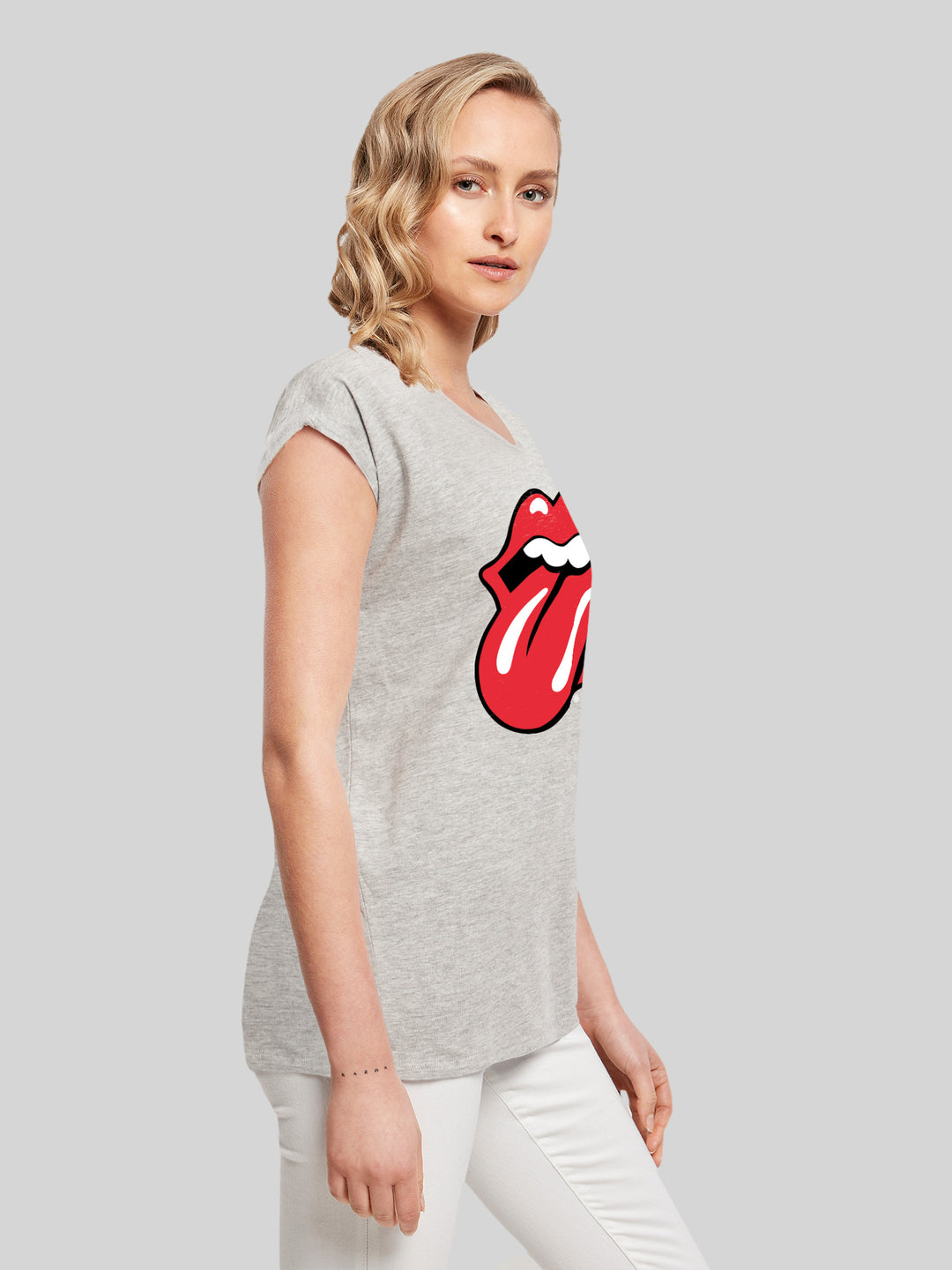 | T-Shirt Short Sleeve Stones The Rolling – Premium | F4NT4STIC Lad Tongue Classic