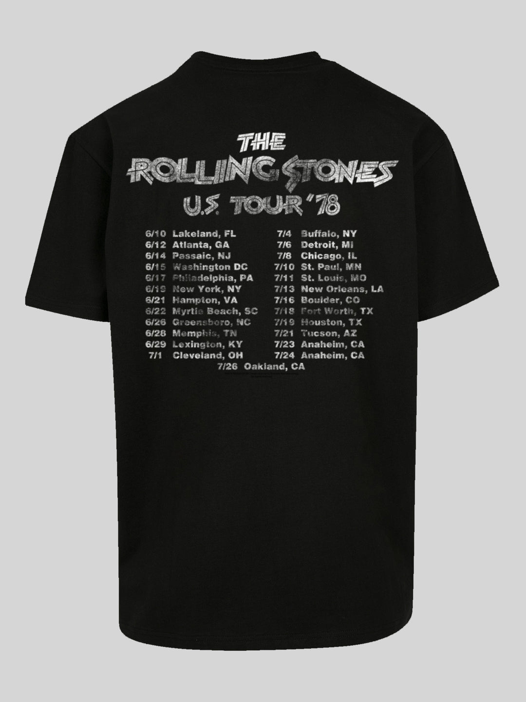 The Rolling Stones T-Shirt | US Tour '78 | Oversize Heavy Men T Shirt
