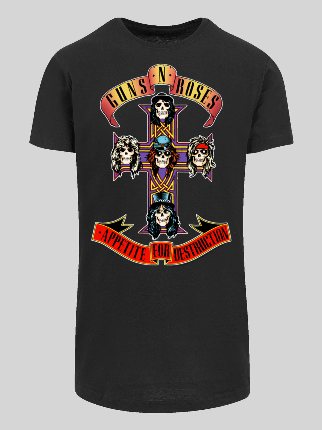 Guns 'n' Roses T-Shirt | Appetite For Destruction | Extra Long Men T Shirt