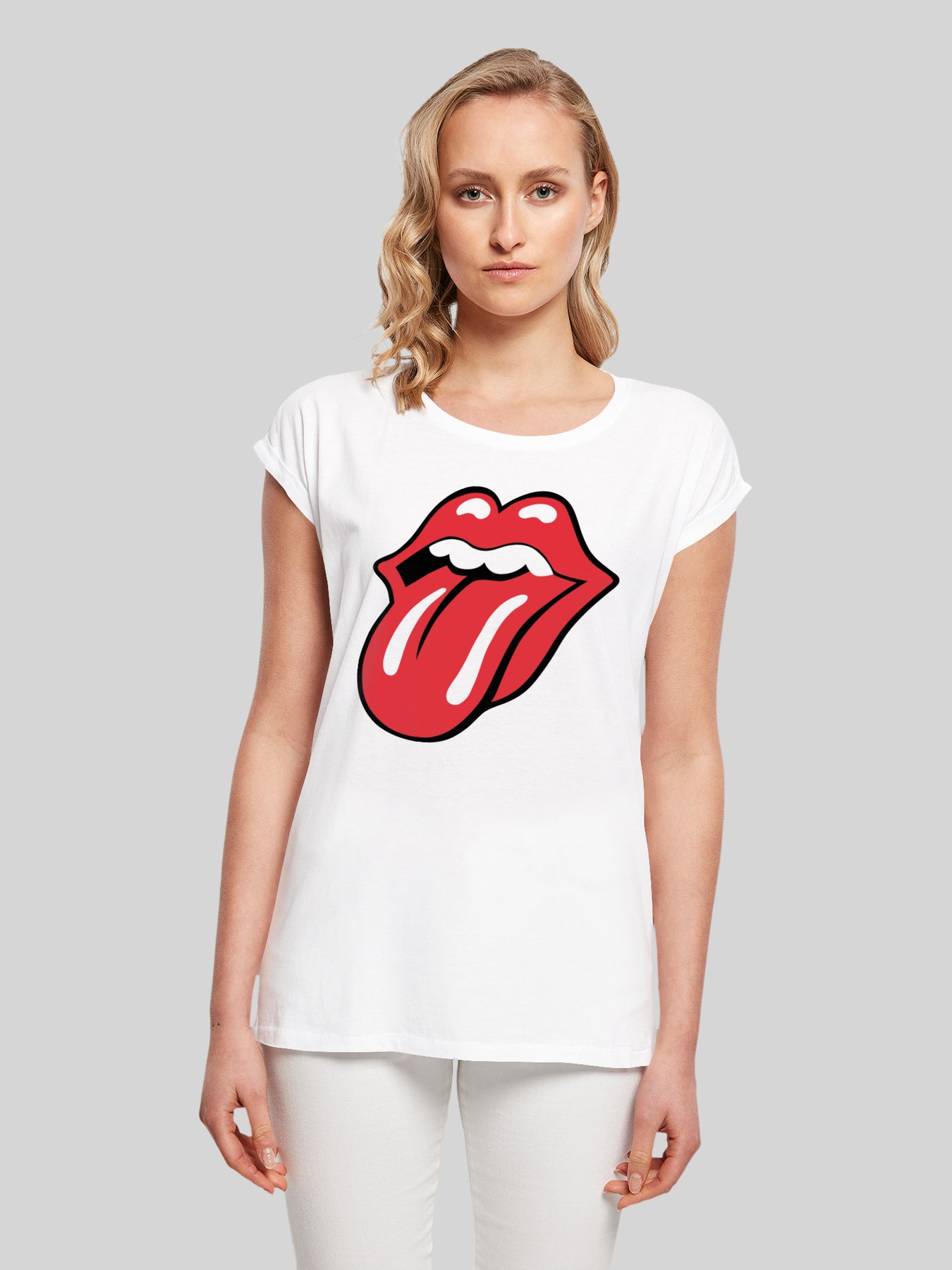 Short – Sleeve T-Shirt Rolling Classic Stones Tongue Lad Premium The F4NT4STIC | |