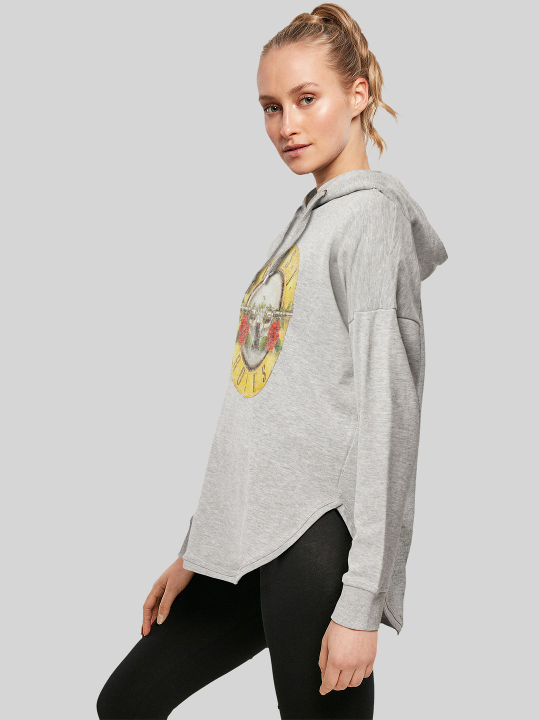 Guns 'n' Roses Damen Hoodie | Vintage Classic Logo  | Premium Oversize Kapuzenpullover