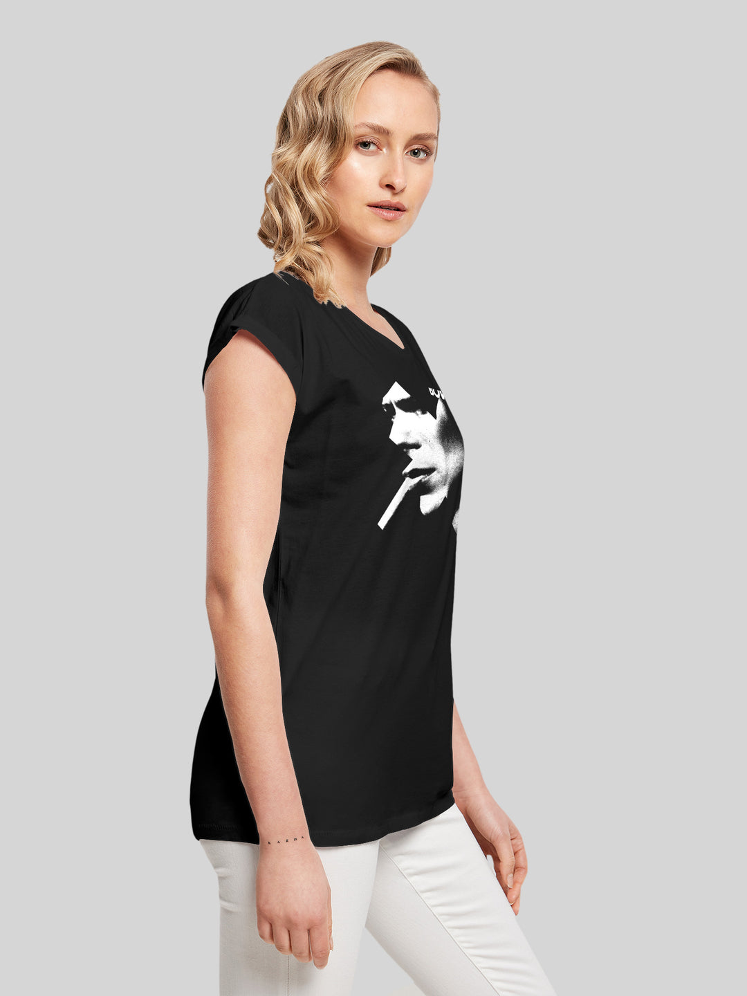 David Bowie T-Shirt | Cross Smoke | Premium Short Sleeve Ladies Tee