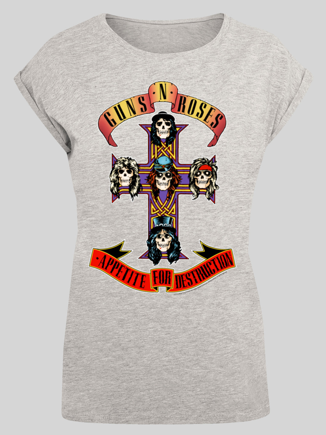 Guns 'n' Roses T-Shirt | Appetite For Destruction | Premium Short Sleeve Ladies Tee